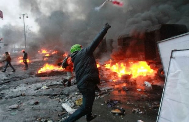 Хаос на улицах Киева