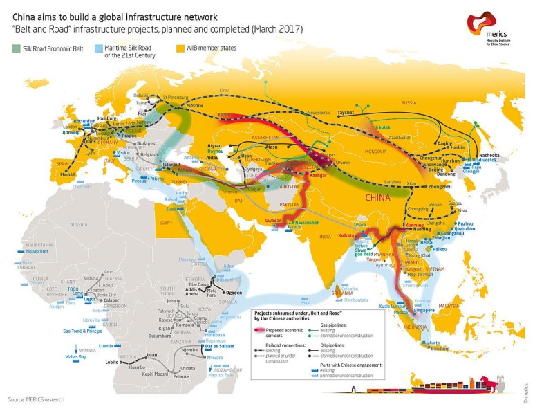Китай намерен создать глобальную сеть инфраструктуры.
