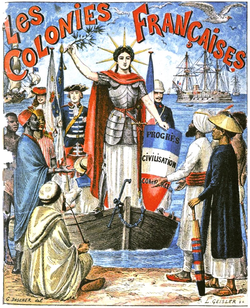 Французская Империя «дарует» цивилизацию.