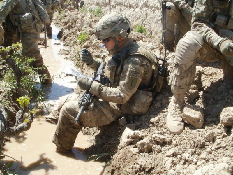 Дэнни Съёрсен в Афганистане.