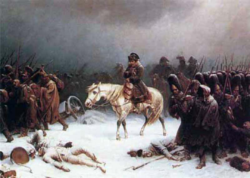 Армия Наполеона отступает