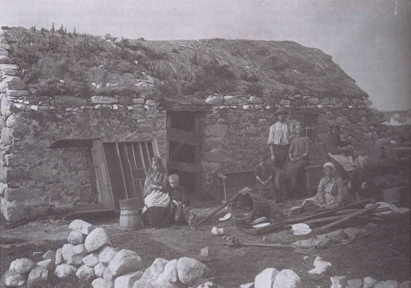 Многие шотландские горцы и ирландцы в девятнадцатом веке были согнаны со своих земель